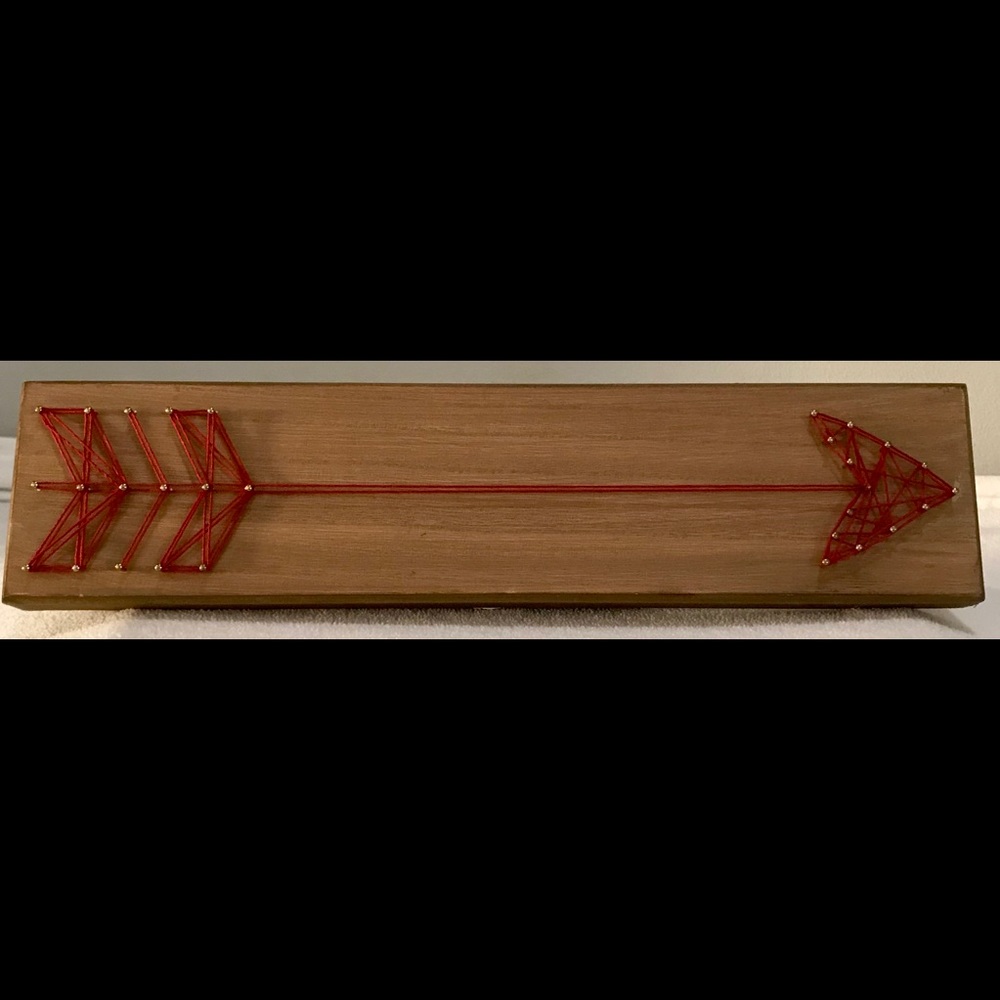 Custom Red Arrow Wall Art